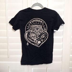 Timber Shirt Art Design By Chad Eaton Men's Size S Black